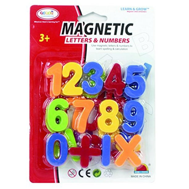 First Classroom Magnetic Numbers & Symbols In A Small Blister Card, 15 ...