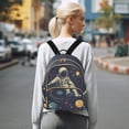 thumbnail image 7 of FORMRS Mini Backpack Purse for Women Quilted Travel Daypack Casual Shoulder Bag, Astronaut Space, 7 of 7