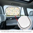 thumbnail image 4 of Yuyamidu Cute Dinosaur Car Side Window Sunshade Doughnut Auto Vehicle Sunshades 2 Pcs Star Car Rear Window Sun Visor Protector Block UV Rays Sun Protection Window Covers, 4 of 7