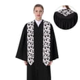thumbnail image 4 of Rateoe Cute Animal with Cow Pattern Graduation Shawl Stole – Elegant Stole for Graduates ,Graduation Gown Accessory, Academic Stole-Sharp Corner, 4 of 7