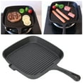 thumbnail image 4 of Poêle à Griller Poêle à Frire Poêle à Steak Poêle à Frire Poêle à Griller Design Antiadhésif Poignée Résistante à la Chaleur Conduction Rapide Poêle à Steak à Rayures pour la Maison, 4 of 8