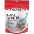 thumbnail image 1 of pack of 4 - Icelandic+ Combo Bites Cod & Lobster Dog Treats, 3-oz bag, 1 of 2