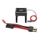 thumbnail image 2 of 540/550 Radiador de ventilador de refrigeración de motor con cable conector apto para el modelo de coche RC TraxxasNegro, 2 of 10