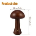 thumbnail image 4 of EIMELI Mushroom Lamp LED Night Light Mushroom Table Night Light 600mAh Wooden Mushroom Touch Lamp Dimmable Bedside Lamp Eye Protection Ambience Light Décor USB Rechargeable Cute Lamp for, 4 of 9
