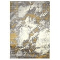 thumbnail image 1 of Erbanica 5' x 8' Modern Abstract Distressed White Ochre Rug, 1 of 4