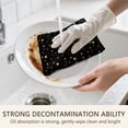 thumbnail image 7 of 4 Pcs Funny Kitchen Towels,Black Gold Star Pattern Microfiber Dish Towels,Kitchen Tea Towels,Kitchen Towel Set (18" X 26"), 7 of 7
