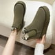 thumbnail image 3 of Botas de nieve para mujer, botas informales de invierno de algodón con suela gruesa, botas Martin versátiles para exteriores, botas cálidas con forro polar para mujer, 3 of 5