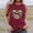 Red, variant on Giftesty Tank Tops for Women 2024 Women's New Loose Casual Fashion Crew-neck All-matching Printed Top