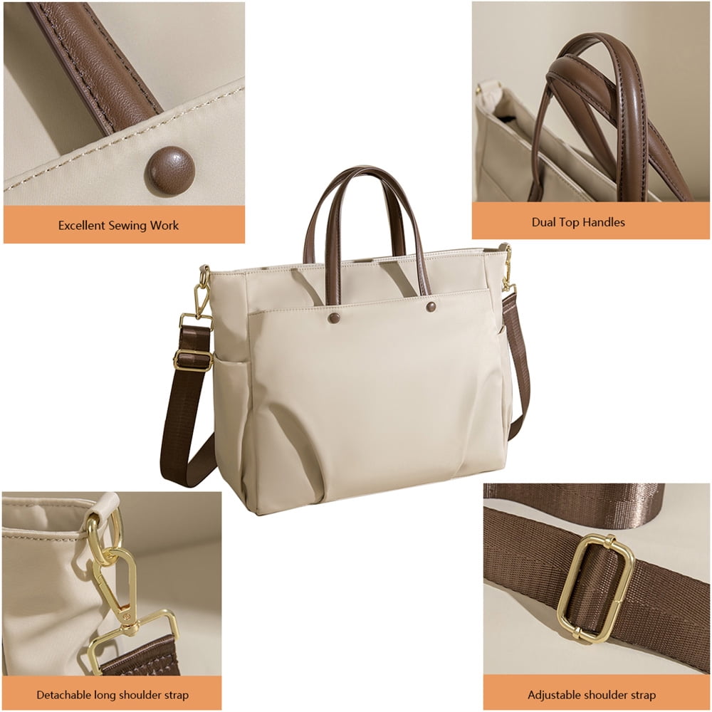 Professional Women Shoulder Bag Business Laptop Messenger Bag For Work Durable Nylon Material Water Resistant Computer Bag for Commuters