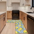 thumbnail image 4 of Lemon Kitchen Rugs and Mats Retro Green Lemon Non Slip Washable Kitchen Mats for Floor Vintage Home Door Mat Sets of 2 Decorations 17"x30"+17"x47", 4 of 6