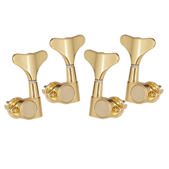 Sintonizadores de cabezales de de bajo duraderos 4pcs / Set 2L2R para bajo eléctrico dorado