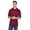 MAROON/ WHITE, variant on UltraClub 8406 Men's Cool & Dry Sport Two-Tone Polo