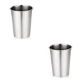thumbnail image 3 of Bewildely Taza de café de acero inoxidable, taza de agua para té, contenedor de bebidas frías de una sola capa, soporte apilable para vino, regalo, Plata 260ML 2piezas Bewildely CBP164773, 3 of 6