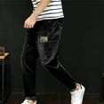 thumbnail image 4 of snowsong Mens Jeans Joggers For Men Men's Casual Loose Denim Work Pants Jeans With Cargo Pockets Streetwear Cargo Joggers Pants For Men Denim Men's Jeans Pants Pants For Men Black 42, 4 of 6