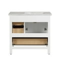 thumbnail image 5 of EVIVA Britney 36 Inch Transitional White Bathroom Vanity, 5 of 5