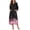 Cherry Blossoms, variant on Women Zipper Robe 3/4 Sleeves Loungewear Dress Full Length Sleepwear Pockets Housecoat Nightgown Long Bathrobe