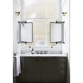 thumbnail image 2 of TEHOME Black Rounded Rectangle Pivot-N-View Bathroom Vanity Mirror Rotating Tilting Mirror for Corner Vanity, 14x22'', 2 of 7