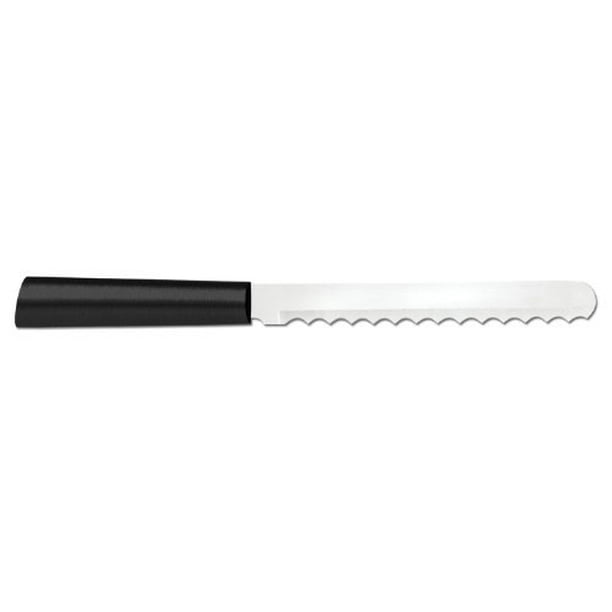 Rada Cutlery Bagel Knife Stainless Blade Steel Resin Made in USA, 101/8 Inches, Black Handle