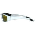 thumbnail image 5 of Motorcycle Sunglasses - White Frame / Red Mirror Lens, 5 of 6