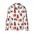 thumbnail image 2 of Goofa Cute Cat And Christmas Gift Printed Women's UPF 50+ Sun Protection Hoodie Jacket Lightweight Long Sleeve Sun Shirt for Women with Pocket Hiking Outdoor-XX-Large, 2 of 9