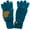 Blue/Teal, variant on Unisex Cable Knit Winter Warm Anti-Slip Touchscreen Texting Gloves, Confetti Oatmeal