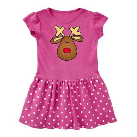 

Inktastic Rudolph The Red Nose Reindeer Gift Baby Girl Dress