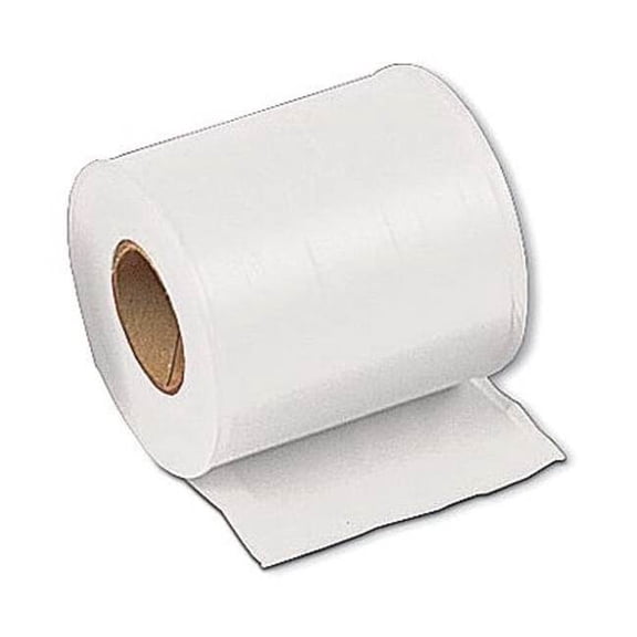 Flagging Tape, White, 4 in Wide x 300 ft Length, Vinyl, 2.5 mil
