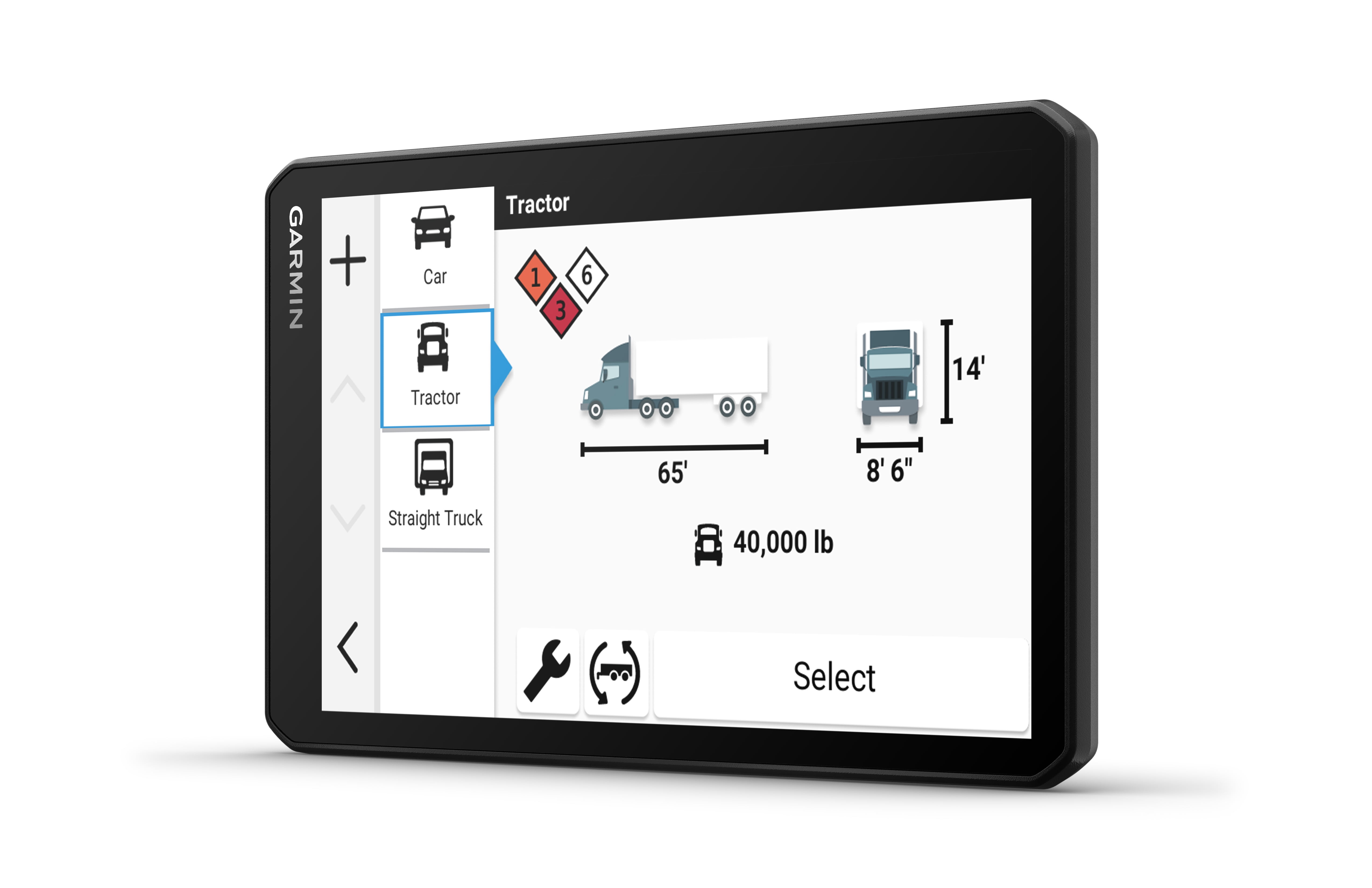 Garmin dēzl™ OTR720, Large High-Res 7” GPS Truck Navigator, Custom Truck Routing, Satellite Imagery, Wind Speed, Community-Shared Loading Docks, Truck Entrances & Parking Availability