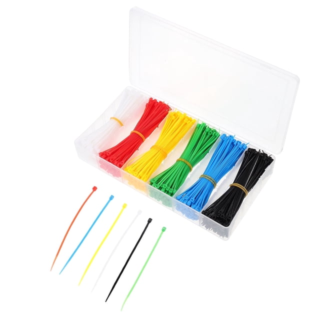 Brida de nailon autoblocante para cables, bridas para bases de ordenador, cable eléctrico, banda para suministros de oficina