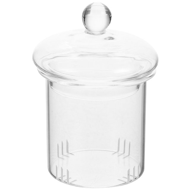 1 Set of Lidded Tea Strainer Replacement Tea Infuser Glass Tea Pot Accessories