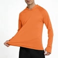thumbnail image 4 of Men's Sun Protection Hoodie Shirt UPF 50+ Long Sleeve Shirt Uv Protection Fishing Swimming Lightweight Hoodie with Hood Quick Dry T-Shirts Rash Guards@100, 4 of 6