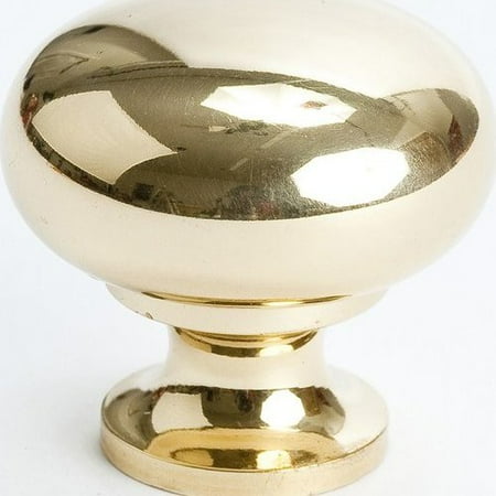 - Berenson Plymouth 1-1/4 Inch Diameter Polished Brass Cabinet Knob 7315-303-P