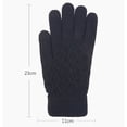 thumbnail image 3 of Roncen Unisex Winter Gloves, Soft Warm Fleece Lined with Knit Cuff for Texting & Outdoor Activities, 3 of 4