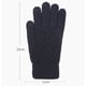 thumbnail image 3 of Guantes para hombre y mujer, de color bloqueado, para exteriores, sin dedos, de lana gruesa, informales, de moda, con parte superior acrílica., 3 of 5