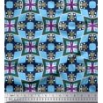 thumbnail image 1 of Soimoi Cotton Voile Fabric Check & Geometric Print Fabric by Yard 42 Inch Wide, 1 of 5