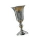 thumbnail image 3 of Jarrón de flores para boda, candelabro, centro de mesa, decoración, maceta de metal, soporte para flores, candelabro para mesa de cumpleaños, hogar Plata M 12cmx27cm, 3 of 8