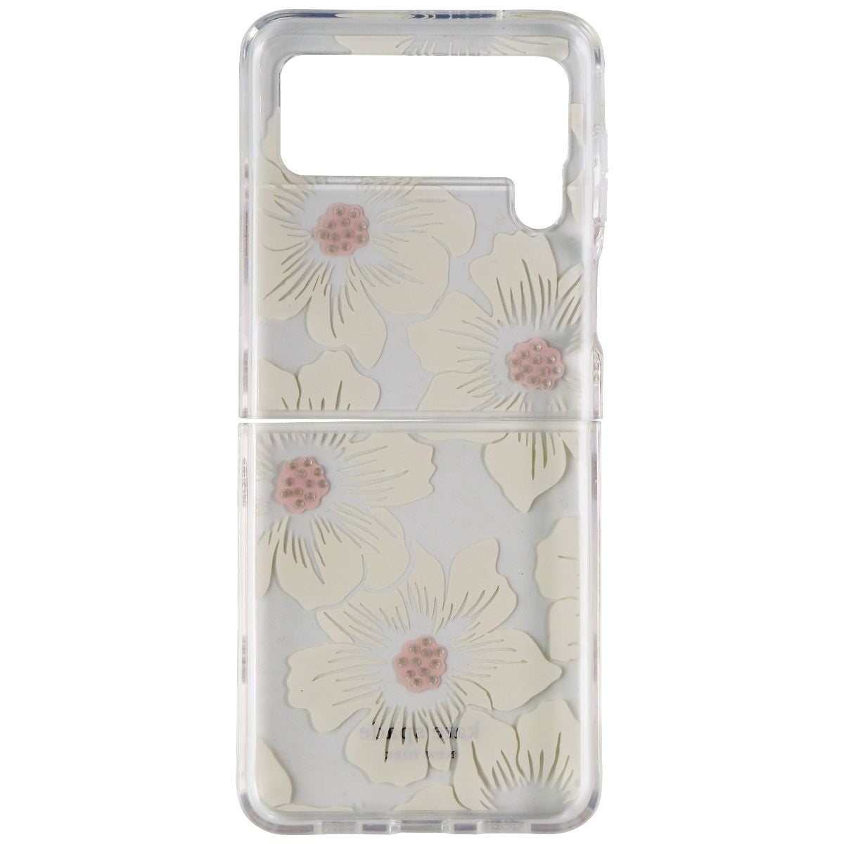 【kate spade】GALAXY Z Flip3用ケース クリア フローラル 花柄 Kate Spade York Defensive Hardshell Case with Gems for