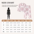 thumbnail image 4 of Lsque Christmas Snowflakes Pattern Long Sleeve Pajama Set for Women - Soft 2-Piece Sleepwear and Loungewear Set with Pockets, Comfy Nightwear-Medium, 4 of 7