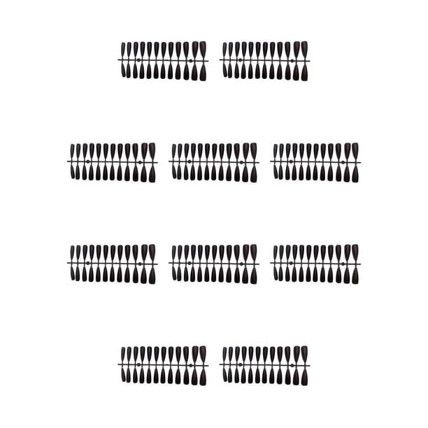 Vogacara Tabletas para mejorar las uñas Diseño de puntos elegantes Durabilidad Textura esmerilada Puntas de manicura para uñas falsas JM-10 JM-10Café Profundo 10piezas