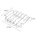 thumbnail image 3 of Non-stick Grill Rib Rack Grill Steaks Racks Stainless Steel Beef Ribs Grill, 3 of 9