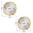 thumbnail image 4 of Scallop Rim Floral Party Plates, 4 of 8