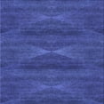 thumbnail image 1 of Ahgly Company Machine Washable Indoor Square Transitional Cobalt Blue Area Rugs, 7' Square, 1 of 7