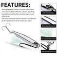 thumbnail image 2 of 5pcs/Lot Micro Jig Butterfly Metal Jig Fishing Lure Bait Jigging Tuna Slow Lure, 2 of 11