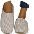 thumbnail image 3 of KANG Cozy Striped Slippers Indoor Outdoor Soft Comfortable Warm Slip On Fuzzy Home Shoes For Ladies, 3 of 7