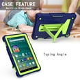 thumbnail image 4 of Fire HD 8 2020 Case, Fire HD 8 Plus Case, Allytech Heavy Duty Protection Shockproof Kickstand Kids Friendly Silicone PC Back Cover for Amazon All-new Fire HD 8 10th Generation, Navyblue/Olivine, 4 of 4
