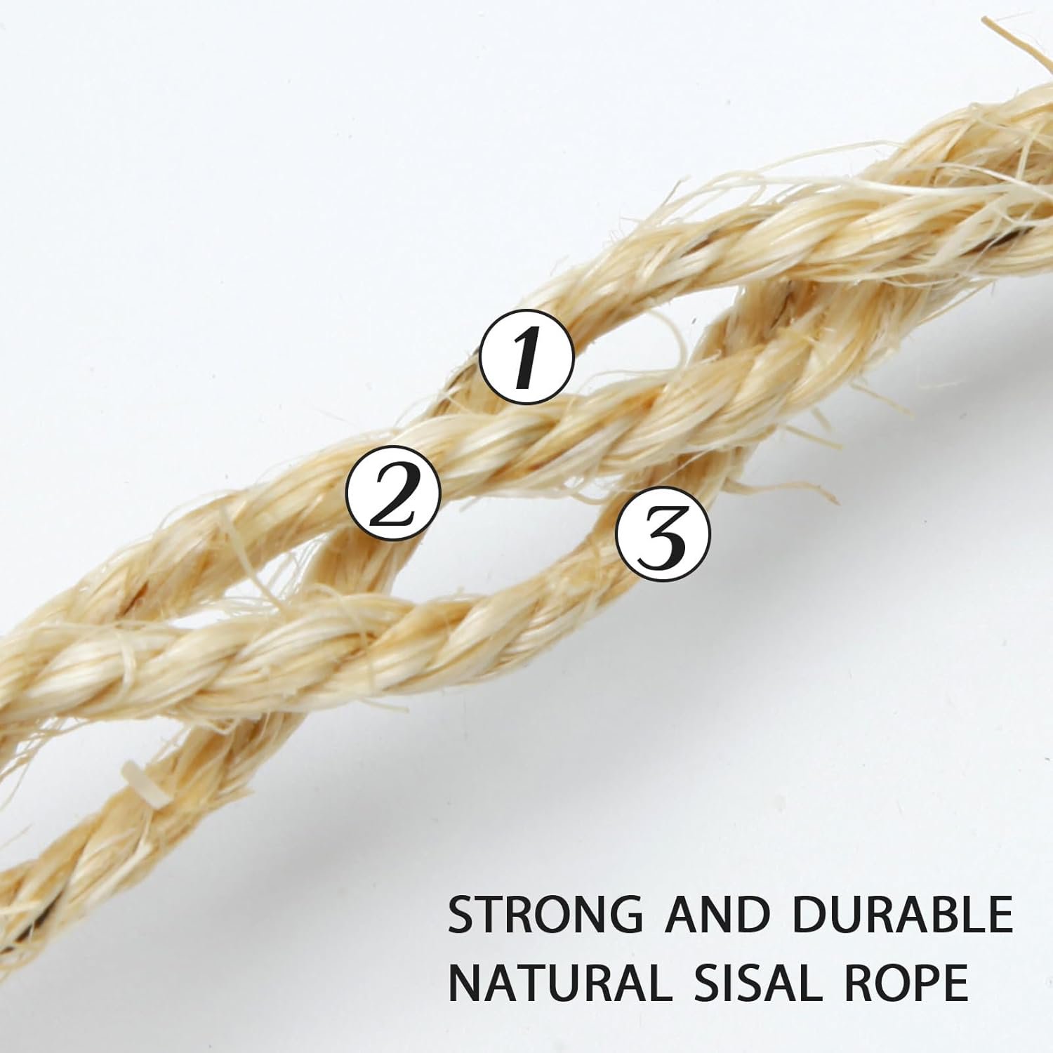 Cat Scratching Rope Natural Sisal Rope 4mm X 164 Feet - Perfect For Cat ...