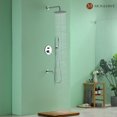 thumbnail image 1 of Shower System with Tub Spout, Tub Shower Faucet Set with High Pressure 10" Rain Shower head and 3-Setting Handheld Shower Head Set, 1 of 6
