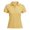 Yellow, variant on CUSTG T-Shirts For Women Solid Color Short Sleeve Polo Shirt Collared 4 Button Placket Casual Golf Knit And Modern Workwear Utility Dressy Shirt