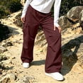 thumbnail image 6 of MexChoioe Womens Wide Leg Cargo Pants Plus Size Elastic Drawstring Waist Adjustable Hem Casual Outdoor Athletic Work Pants, 6 of 6