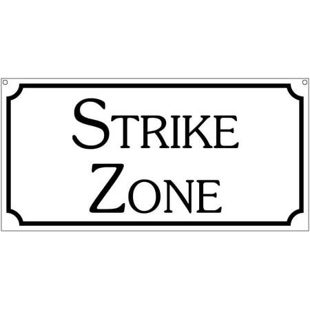 Strike Zone- 6x12 Aluminum Fair Carnival Penny Arcade Park Fair sign